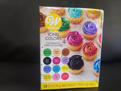 12 Colorantes Alimentarios En Gel Wilton Para Glaseado Icing