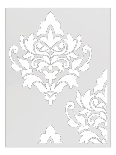 Stencil Plantilla Decorativa Vintage Pared Art4357