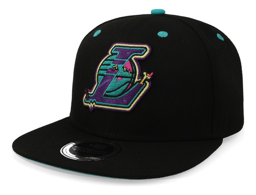 Gorra Fex Zombie Squad Nba Lakers Los Ángeles Negro Unitalla