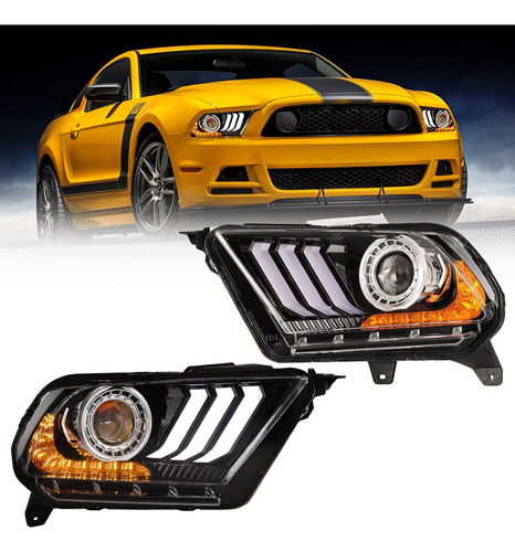 Roxx Conjunto Faro Delantero Para Ford Mustang Proyector Haz