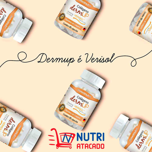 Kit 2 Colágeno Para Pele Dermup Verisol + Vitaminas 90 Caps