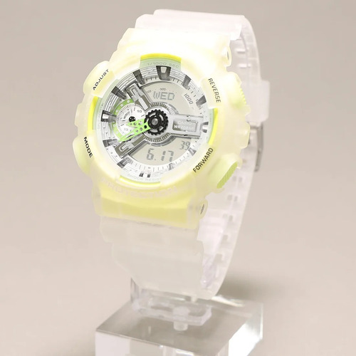 Reloj Casio G Shock Ga 110ls Transparente Hora Doble 200m