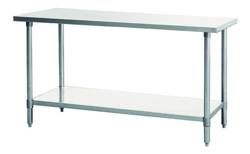 Mesa Armable Acero Inoxidable 152x76 Cm Metal Supreme Mt152d