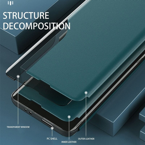 Fc Funda De Piel Con Tapa Y Ventana Inteligente Para