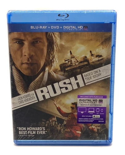 Blu-ray + Dvd Película Rush ( Rush: Pasión Y Gloria) / Nuevo