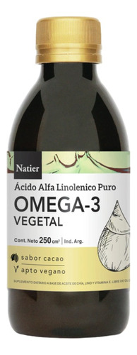 Omega-3 Vegetal Natier Mejora Salud-piel 250 Ml