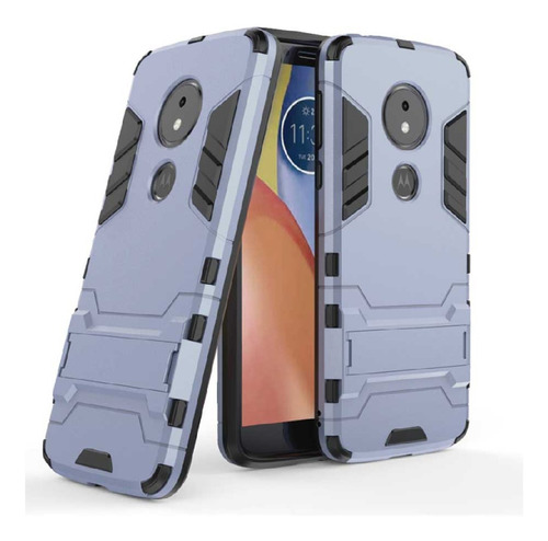 Funda Para Motorola Moto E4 Xt1764 Iron Case Con Cristal 9h