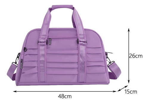 Bolsa De Deporte Para Gimnasio, Bolsa De Lona Púrpura Claro