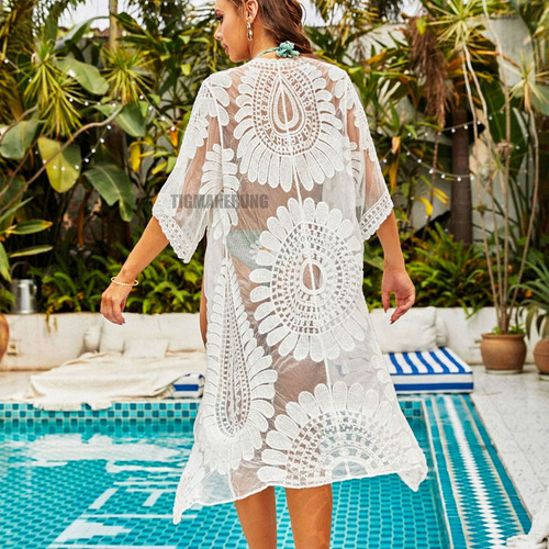 N 2pz Mujer Vestido Playa Cubre Bikini Pareos Playeros Gafa