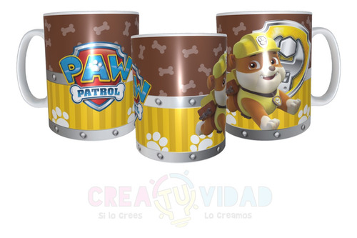 Taza Dibujos Paw Patrol C/caja Diseños#01 Patrulla Canina