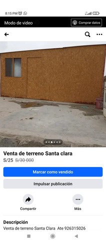 Venta De Terreno En Santa Clara Ate - Lima