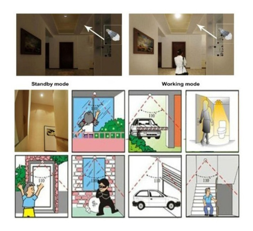 Imagen 4 de 4 de ¡ Bombillo Led 5w Sensor De Movimiento Fotocelda Oferta !!
