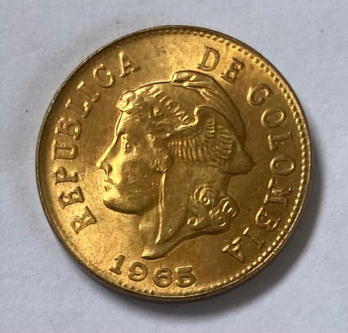 Moneda De 2 Centavos Sin Circular, 1965. Error De Fractura 1