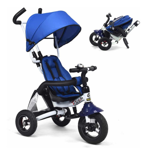 Costzon Baby Tricycle 6-in-1 Foldable Steer Stroller  Bike