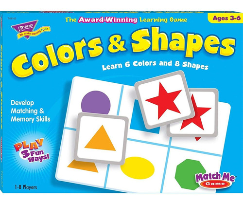 Trend T58103 Trend Colores Y Formas Match Me Game, Edades 3-