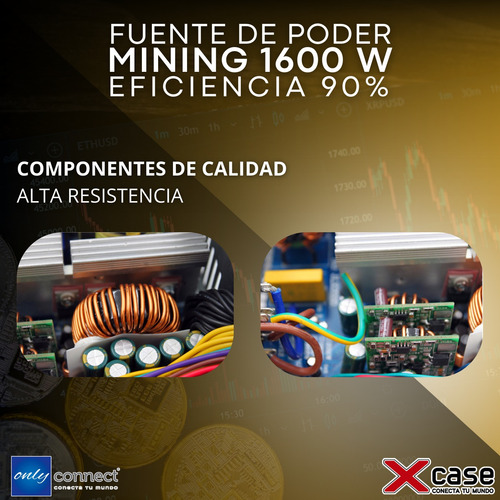 Fuente De Poder Xcase Para Minería 1600 Watts