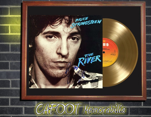 Bruce Springsteen The River Tapa Lp Firmada Disco Oro