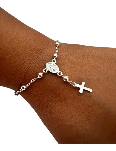 Pulsera Rosario Plata 925 !!