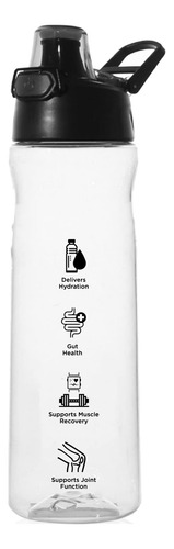 Bala Botella De Agua Premium Transparente De 24 Oz Con Tapa