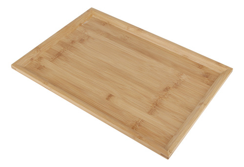 Bandeja Para Servir Comida Rectangular De BambĂș Para Cocina