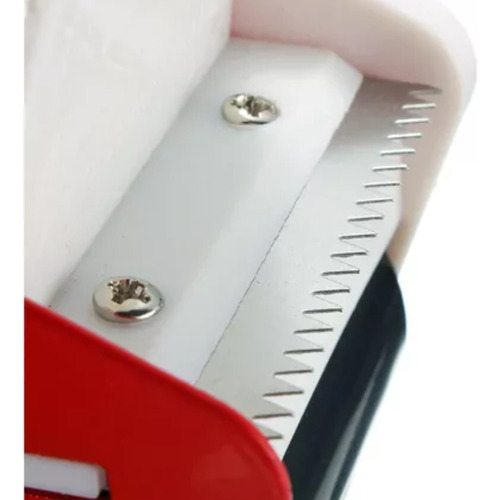 3 Dispensador Huincha Porta Cinta Adhesiva Embalaje Plastico Color Rojo