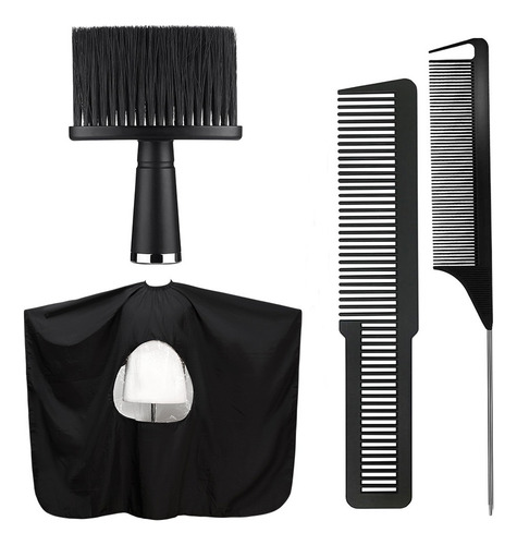 Juego De Barbero, Delantal, Peines Y Cepillos,juego De 4 Pzs