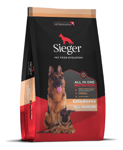 Alimento Sieger Super Premium Criadores para perro todas las edades todos los tamaños en bolsa de 15 kg