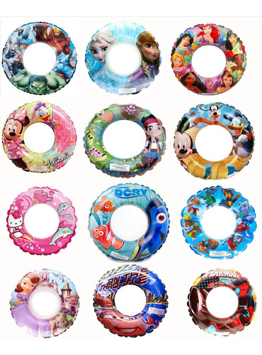 Salvavidas Dona Kitty Kuromi Stitch Alberca Playa Inflable