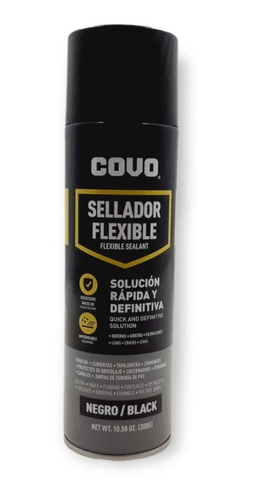 Sellador Flexible Impermeabilizante Negro Covo