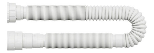 Sifão Flexível Blukit Tubo Extensivo 1,5m Universal Branco Branco