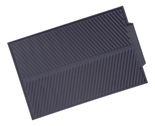 Platos Rectangulares De Silicona Con Tapete De Silicona Gris