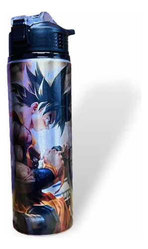 Cilindro Para Agua Goku Gym Personalizado Color Gris Oscuro