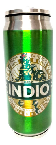 Termo Lata D Cerveza Refresco Modelos Acero Inoxidable 500ml Color Indio