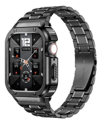 Correa De Acero+funda Para Apple Watch Series Ultra 8 7 Slim