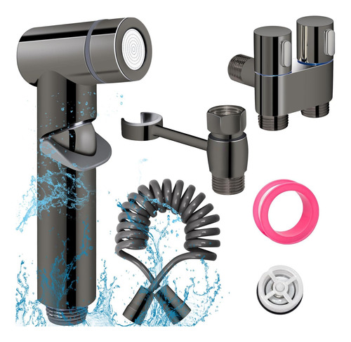 Ducha Bidet Wc Inodoro,válvula Control Doble Salidas