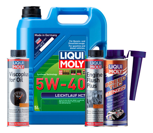 Set 4 Pzas 5w40 Viscoplus Speed Tec Liqui Moly C/ Regalo