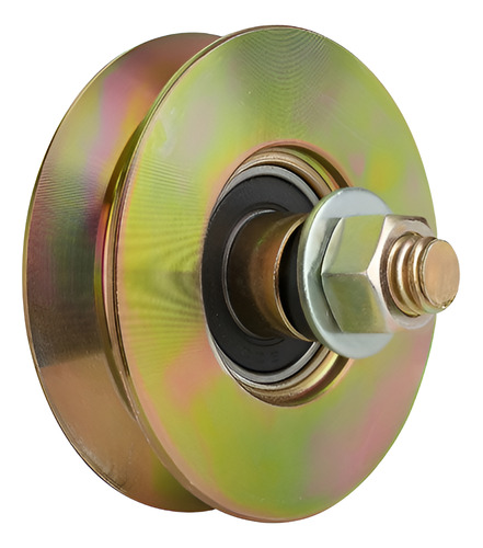 Rueda De Acero Para Portón V 120 Mm 1 Rulemán