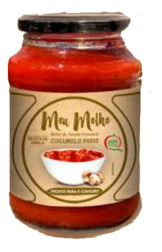 Molho De Tomate Com Cogumelo Paris Meu Molho 500g
