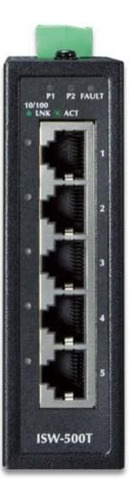 Planet Isw-500t Conmutador Fast Ethernet Industrial De 5 Pue