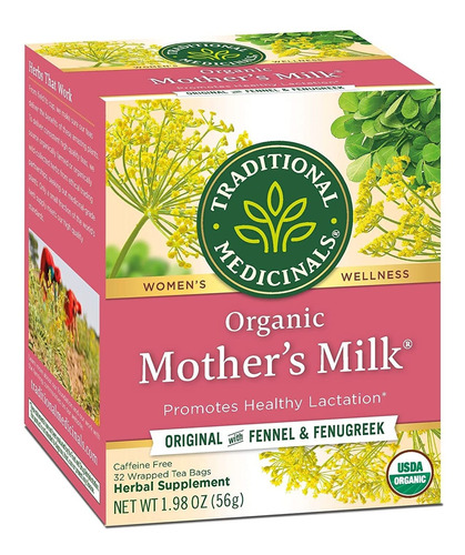 Té Orgánico Para Mujeres Con Leche Materna,  Bolsitas...