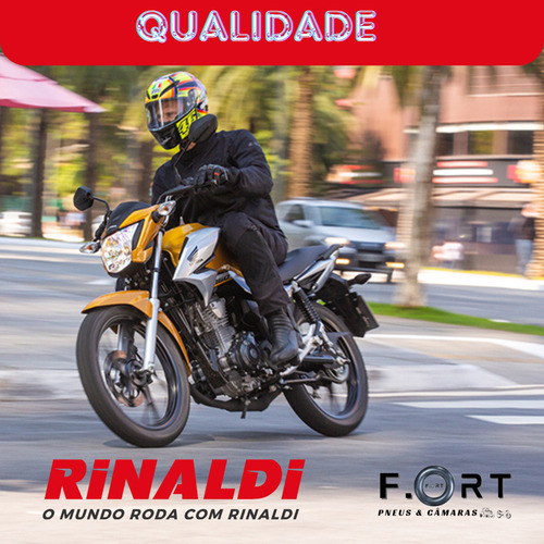 Kit Pneu E Câmara Cg Titan/fan 90/90-18 Traseiro + Brinde