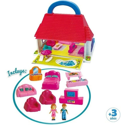 Imagen 4 de 7 de Casa Casita Muñeca Muebles Figuras Toy New Cod 6315 Bigshop