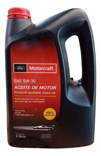 Aceite Ford 5w30 100% Sintetico Id F50e Motorcraft X4l