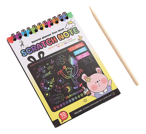 Caderno De Papel Para Riscar, Pintar E Colorir, Amarelo