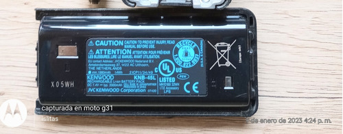 Bateria Marca Kenwood Knb-45l P/radio Modelo Nx240/340 Y Mas