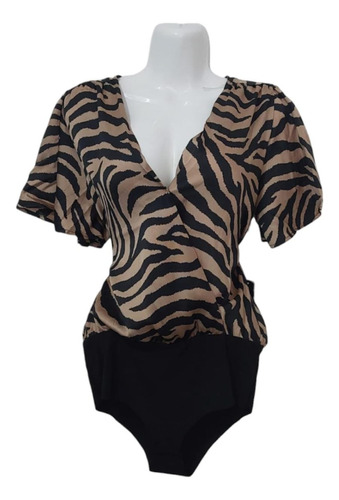 Blusa Body Animal Print Casual 