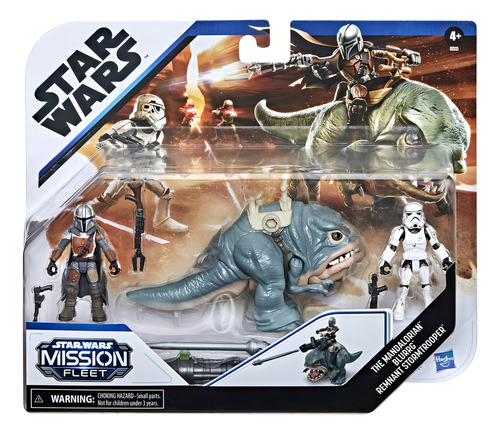 Star Wars Mandaloriano Figuras Set Stormtrooper Blurrg Mando