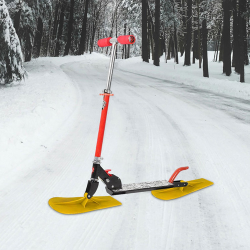 2 Pçs Kit De Scooter De Esqui Trenó De Neve Placa De Esqui