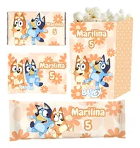 Comprar Kit Imprimible Cumpleaños Candy Bar Bluey 1 Personalizable