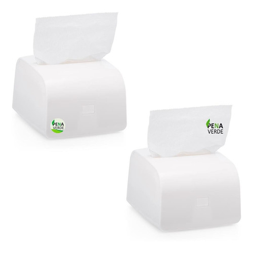 Suporte De Guardanapo Branco Para Papel Interfolhado - 2 Un